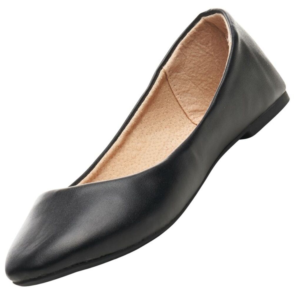 Alpine Swiss Pierina Womens Classic Round Toe Ballet Flats Work Slip On Shoes
